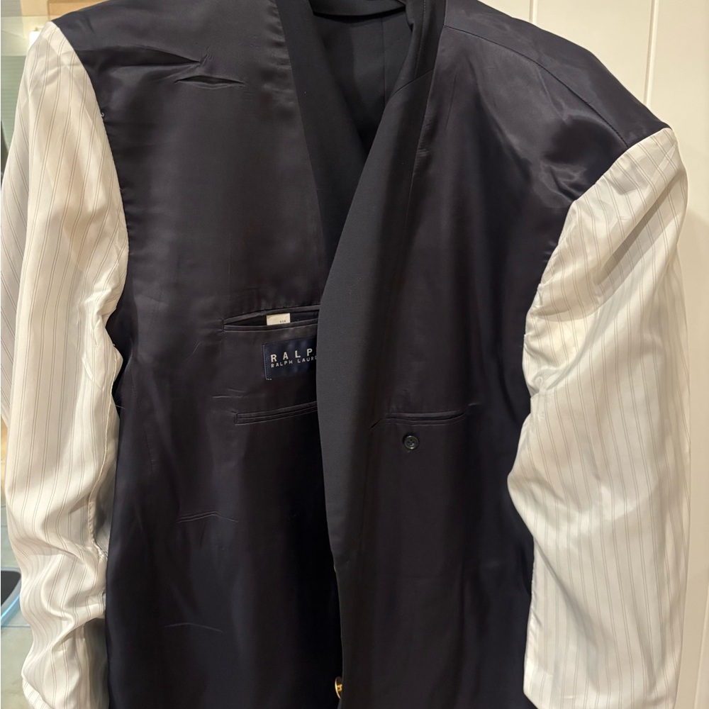 Ralph Lauren 50r navy sport coat - Picture 4 of 5